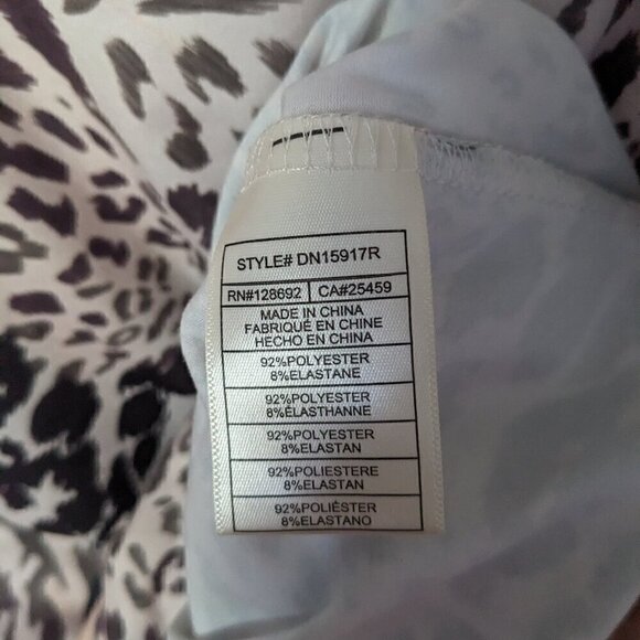 Steve Madden Leopard Long Sleeved Bodysuit Sz lrg NWT - Picture 5 of 7